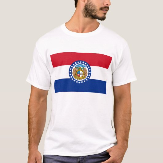 vlag van de staat Missouri T-shirt (Voorkant)