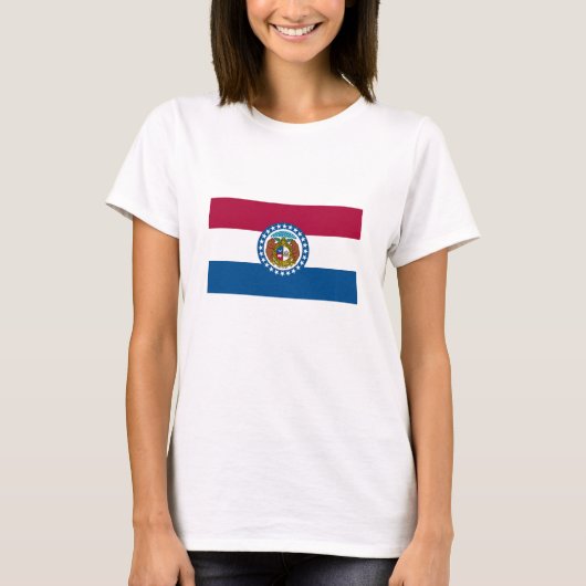 vlag van de staat Missouri T-shirt (Voorkant)