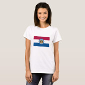 vlag van de staat Missouri T-shirt (Voorkant volledig)