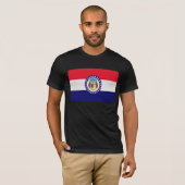 vlag van de staat Missouri T-shirt (Voorkant volledig)