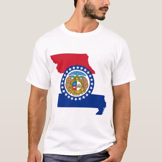 vlag van de staat Missouri T-shirt (Voorkant)