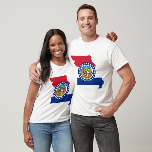 vlag van de staat Missouri T-shirt (Unisex)