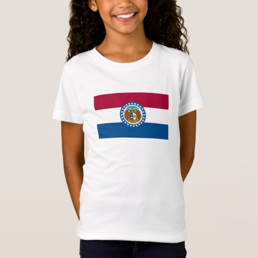 vlag van de staat Missouri T-shirt (Voorkant)