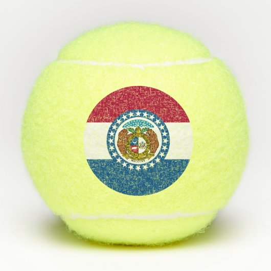 vlag van de staat Missouri Tennisballen (Voorkant)