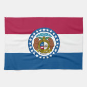 vlag van de staat Missouri Theedoek (Horizontaal)