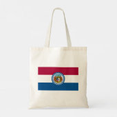 vlag van de staat Missouri Tote Bag (Achterkant)
