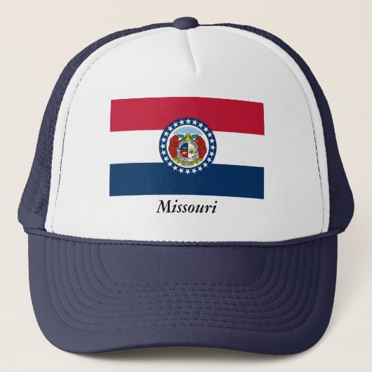 vlag van de staat Missouri Trucker Pet (Voorkant)