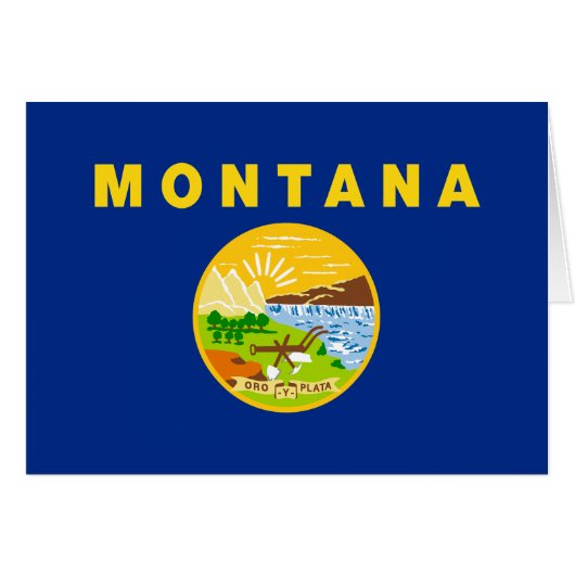 vlag van de staat Montana (Voorkant Horizontaal)