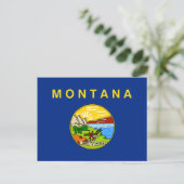 Vlag van de staat Montana Briefkaart (Staand voorkant)