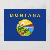 Vlag van de staat Montana Briefkaart (Voorkant)