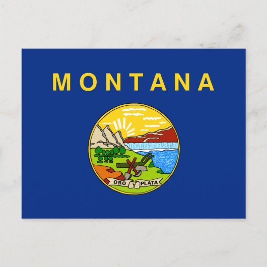 Vlag van de staat Montana Briefkaart (Voorkant)