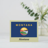 vlag van de staat Montana Briefkaart (Staand voorkant)