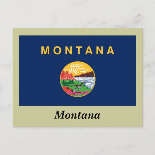 vlag van de staat Montana Briefkaart (Voorkant)