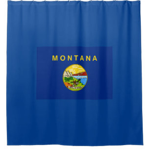 vlag van de staat Montana Douchegordijn