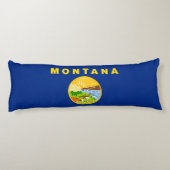 vlag van de staat Montana Lichaamskussen (Achterkant)