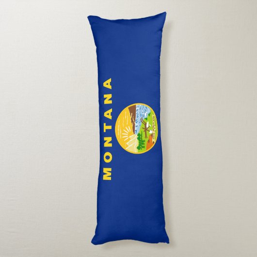 vlag van de staat Montana Lichaamskussen (Achterkant (Verticaal))