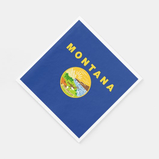 vlag van de staat Montana Servet (Hoek)