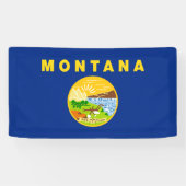 vlag van de staat Montana Spandoek (Horizontaal)