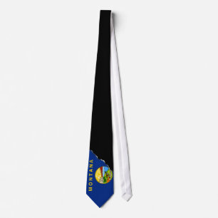 vlag van de staat Montana Stropdas