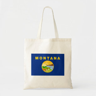 vlag van de staat Montana Tote Bag