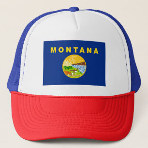 vlag van de staat Montana Trucker Pet
