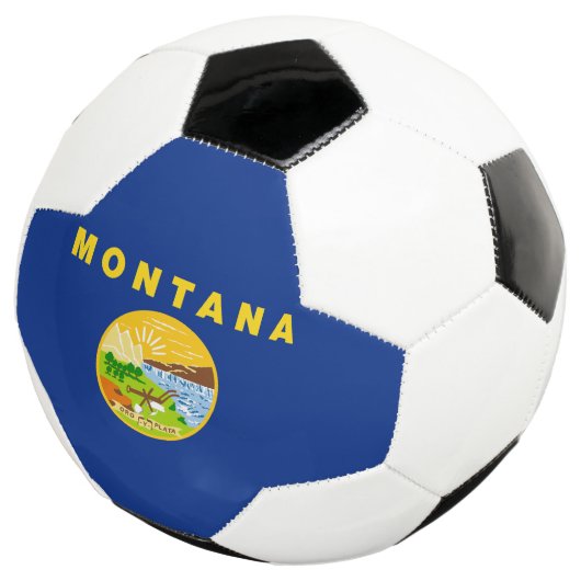 vlag van de staat Montana Voetbal (Drie kwart)