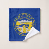 Vlag van de staat Nebraska Bad Handdoek (Wasdoekje)