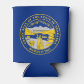 vlag van de staat Nebraska Blikjeskoeler (Voorkant)