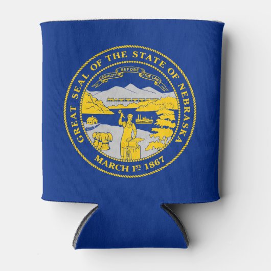 vlag van de staat Nebraska Blikjeskoeler (Voorkant)