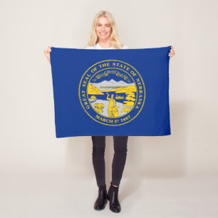 Vlag van de staat Nebraska Fleece Deken