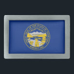 vlag van de staat Nebraska Gesp<br><div class="desc">Patriottische Nebraska staatsvlag.</div>