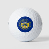vlag van de staat Nebraska Golfballen (Voorkant)