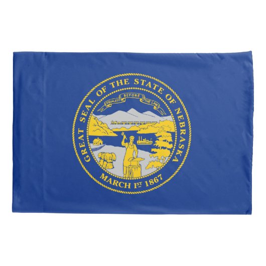 vlag van de staat Nebraska Kussensloop (Achterkant)
