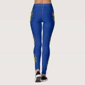 vlag van de staat Nebraska Leggings (Achterkant)