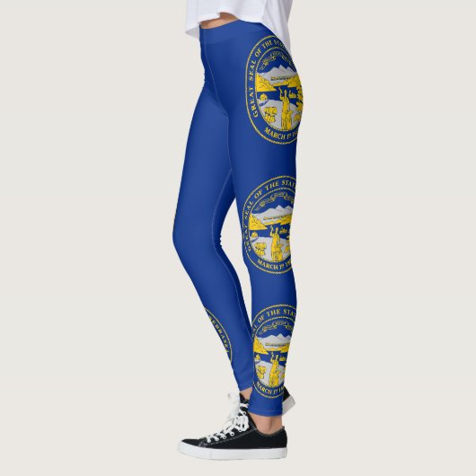 vlag van de staat Nebraska Leggings (Links)