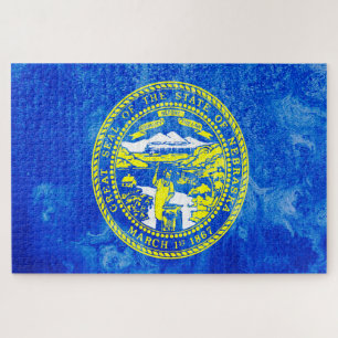 vlag van de staat Nebraska Legpuzzel
