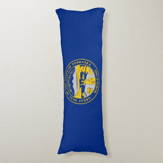 vlag van de staat Nebraska Lichaamskussen (Voorkant Verticaal)