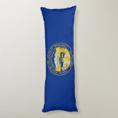 vlag van de staat Nebraska Lichaamskussen (Achterkant (Verticaal))