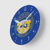 vlag van de staat Nebraska Ronde Klok (Hoek)