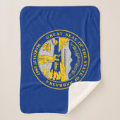 vlag van de staat Nebraska Sherpa Deken (Voorkant)