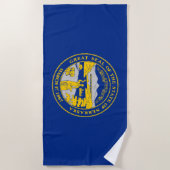 vlag van de staat Nebraska Strandlaken (Voorkant)