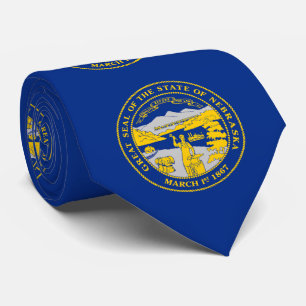 Vlag van de staat Nebraska Stropdas