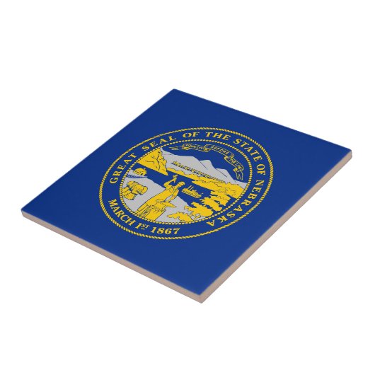 vlag van de staat Nebraska Tegeltje (Zijkant)