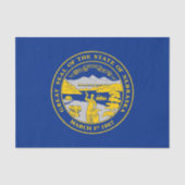 vlag van de staat Nebraska Tissuepapier (Voorkant)