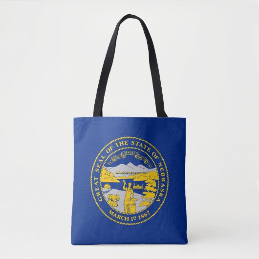 vlag van de staat Nebraska Tote Bag (Voorkant)