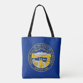 vlag van de staat Nebraska Tote Bag (Achterkant)