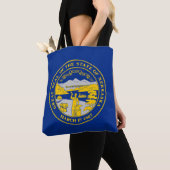 vlag van de staat Nebraska Tote Bag (Dichtbij)