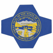 vlag van de staat Nebraska Voetbal (Enkel)