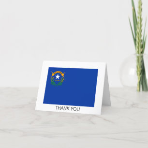 Vlag van de staat Nevada Bedankkaart