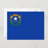 Vlag van de staat Nevada Briefkaart (Voorkant / Achterkant)